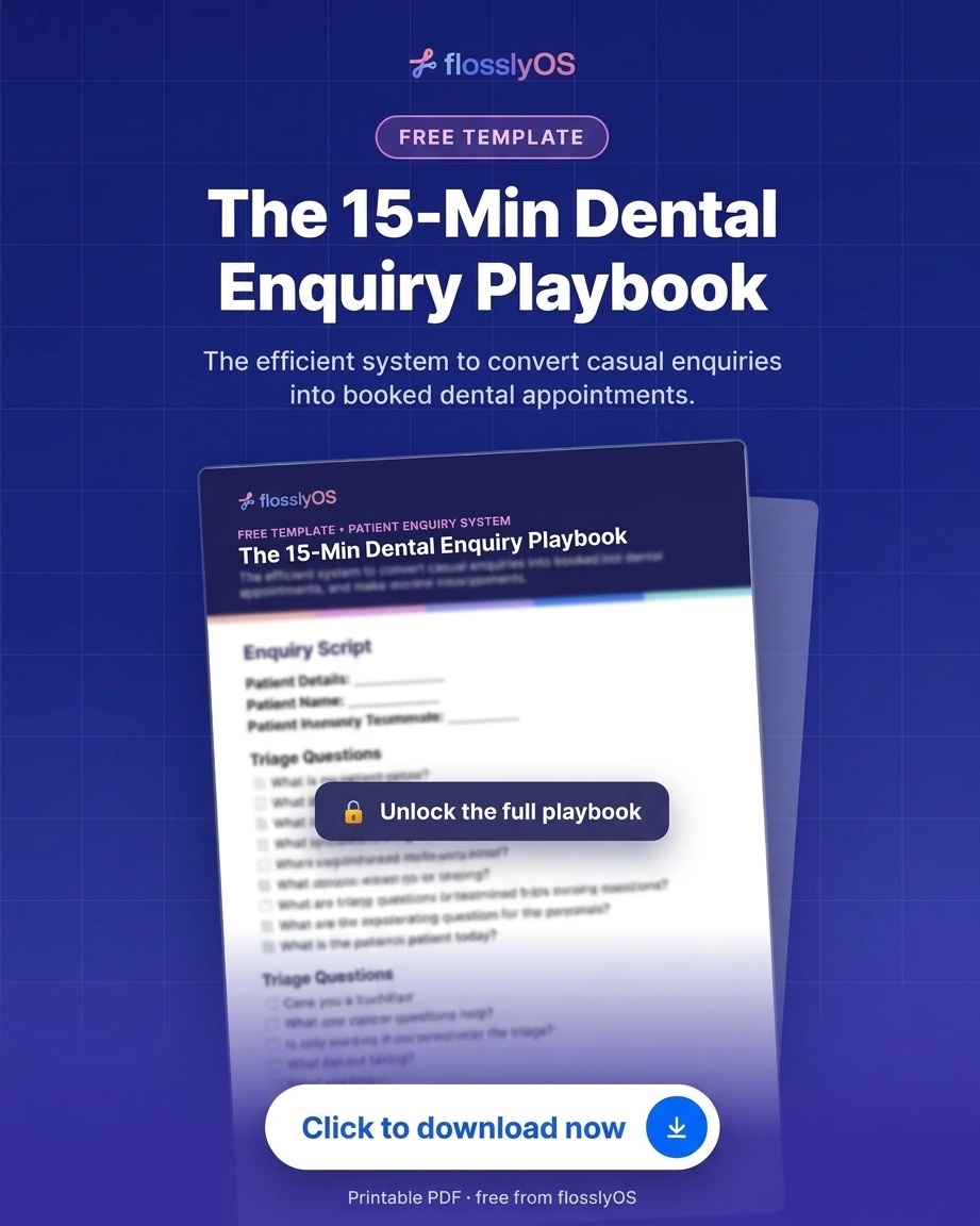 15 Min Dental Enquiry Playbook