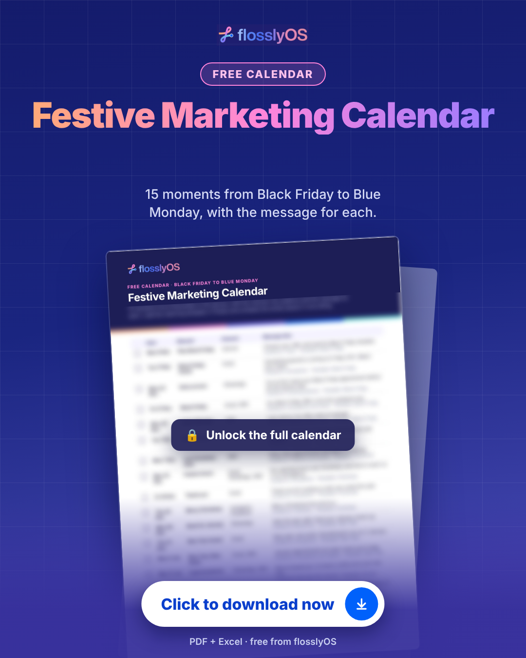 Festive Marketing Calendar